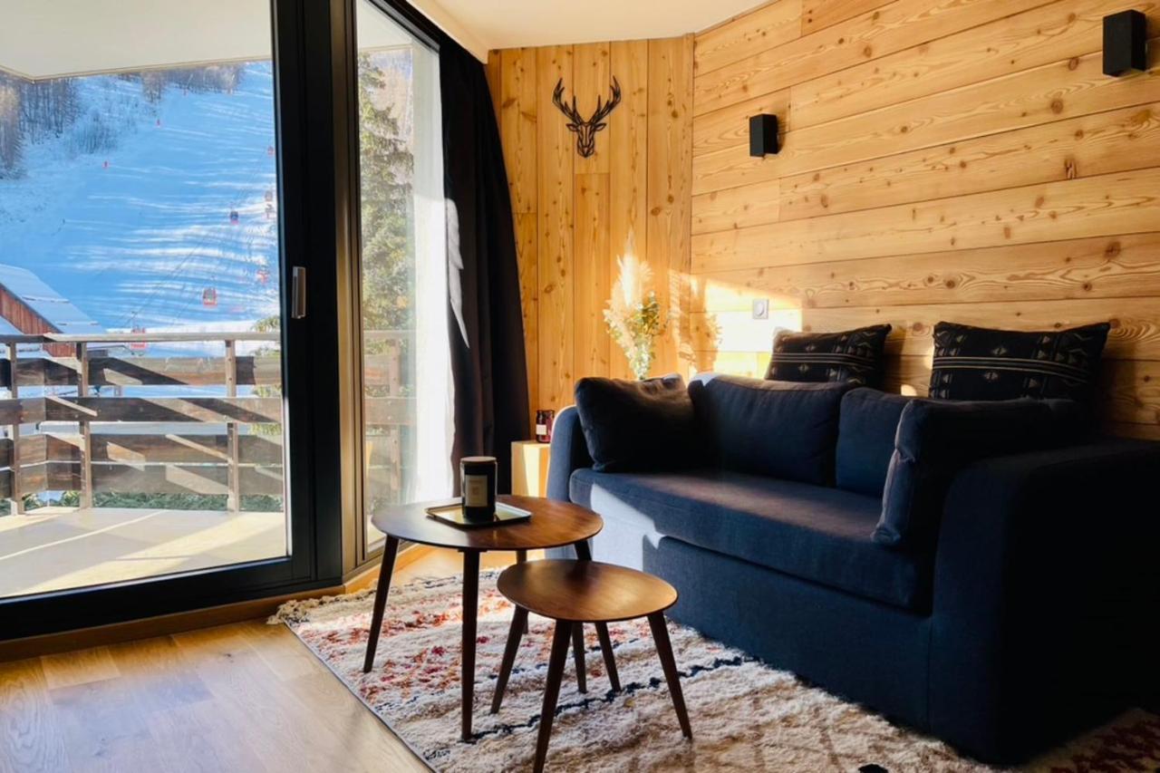 Serre-Chevalierstudio Terrace Next To Ski Slopes Saint-Chaffrey Exterior foto